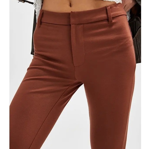 Free People Molly Slim Pants - Brownstone - Picture 4 of 6